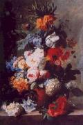 Jan van Huysum Still Life of Flowers in a Vase on a Marble Ledge Sweden oil painting reproduction